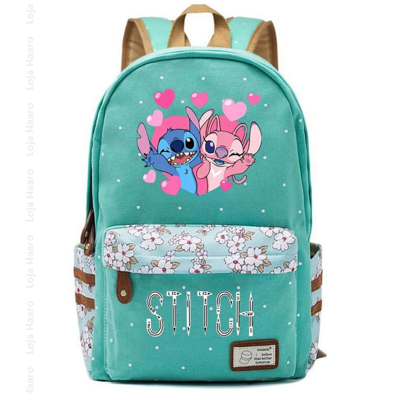 Mochila Floral Lilo & Stitch