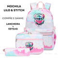 Conjunto Mochila Lilo & Stitch + Lancheira e Estojo Grátis