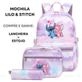 Conjunto Mochila Lilo & Stitch + Lancheira e Estojo Grátis