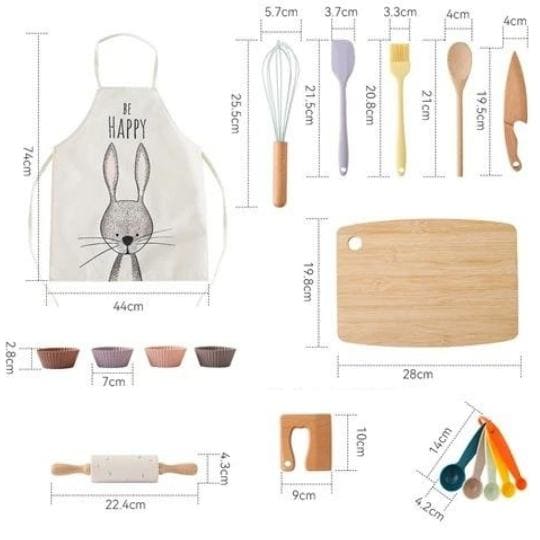 KIT DE COZINHEIRO CHEF BE HAPPY + FRETE GRÁTIS