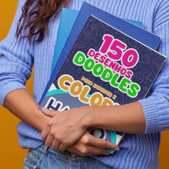 EBOOK: 150 DESENHOS DOODLE PARA IMPRIMIR E COLORIR