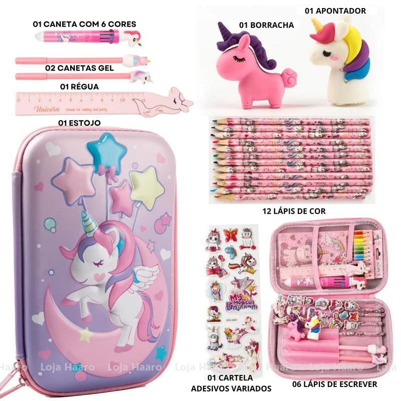 Kit Escolar KIDS Completo + Brindes Exclusivos