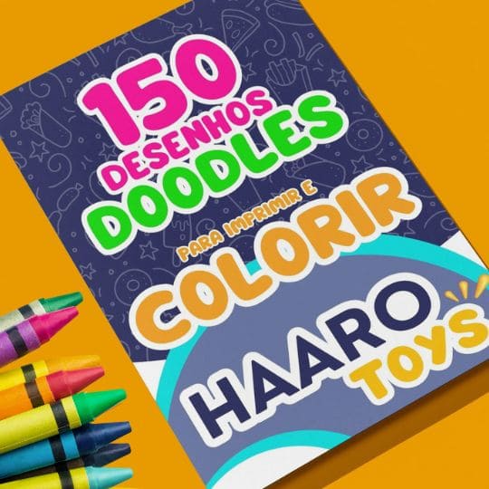 EBOOK: 150 DESENHOS DOODLE PARA IMPRIMIR E COLORIR