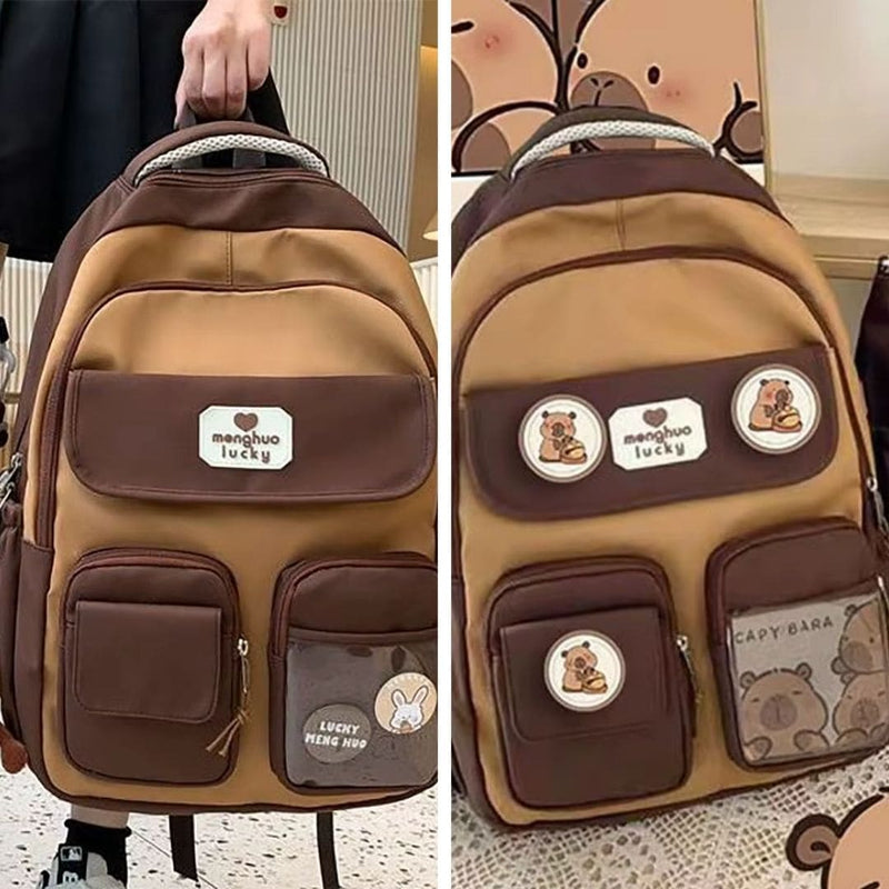 MOCHILA CAPIVARA + BRINDE + FRETE GRÁTIS