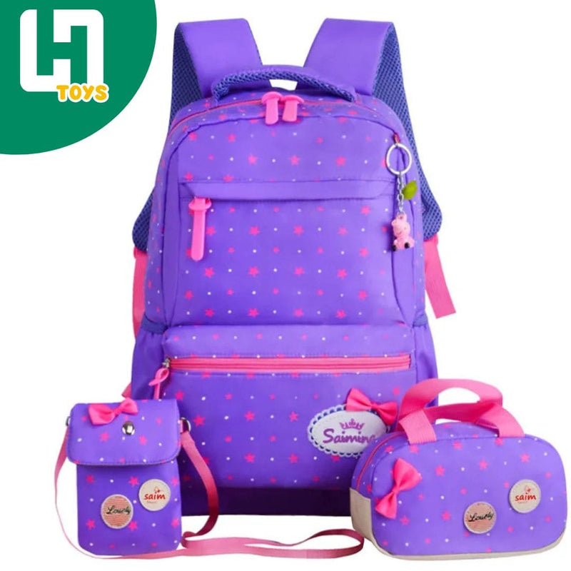 CONJUNTO DE MOCHILAS 03 PEÇAS + FRETE GRÁTIS