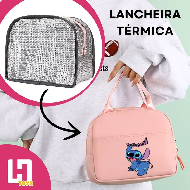 MOCHILA LILO & STITCH: CONJUNTO COM MOCHILA + LANCHEIRA + ESTOJO GRÁTIS + FRETE GRÁTIS